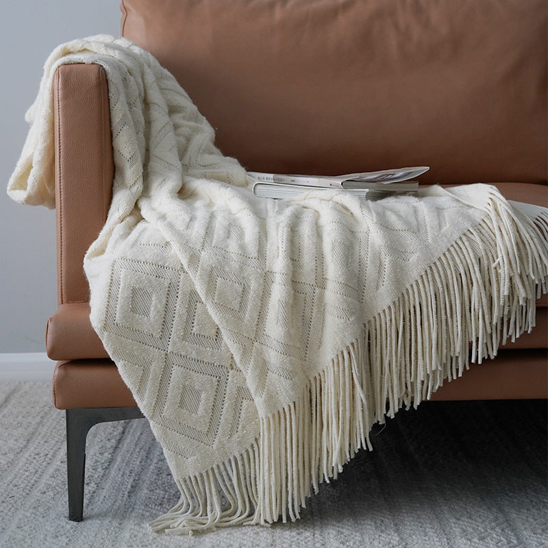 Jacquard Knitted Blanket