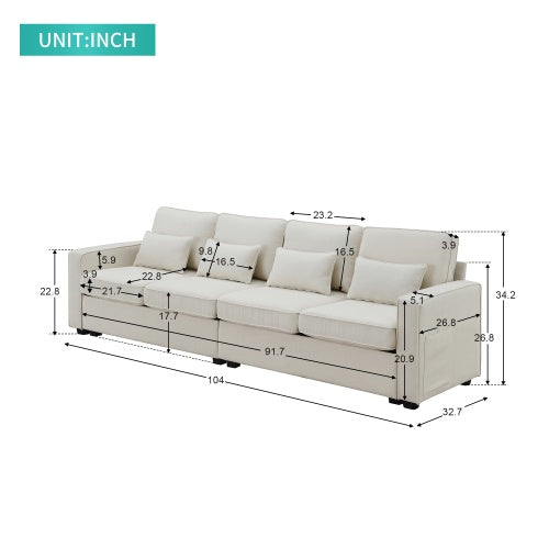 Modern Linen Sofa