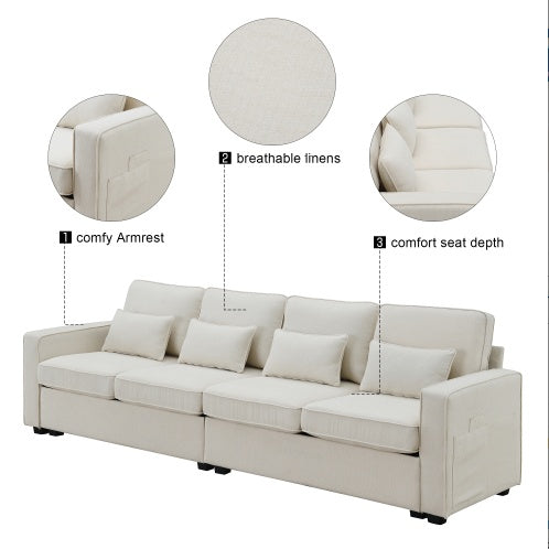 Modern Linen Sofa