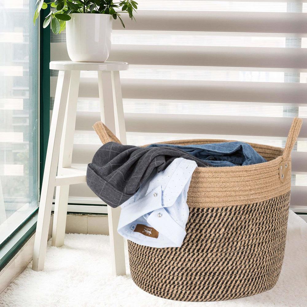 Cotton Linen Laundry Basket