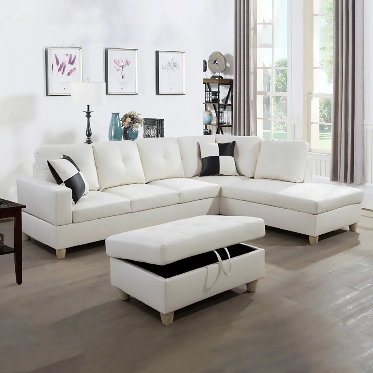Convertible L-Shaped Sectional Sofa