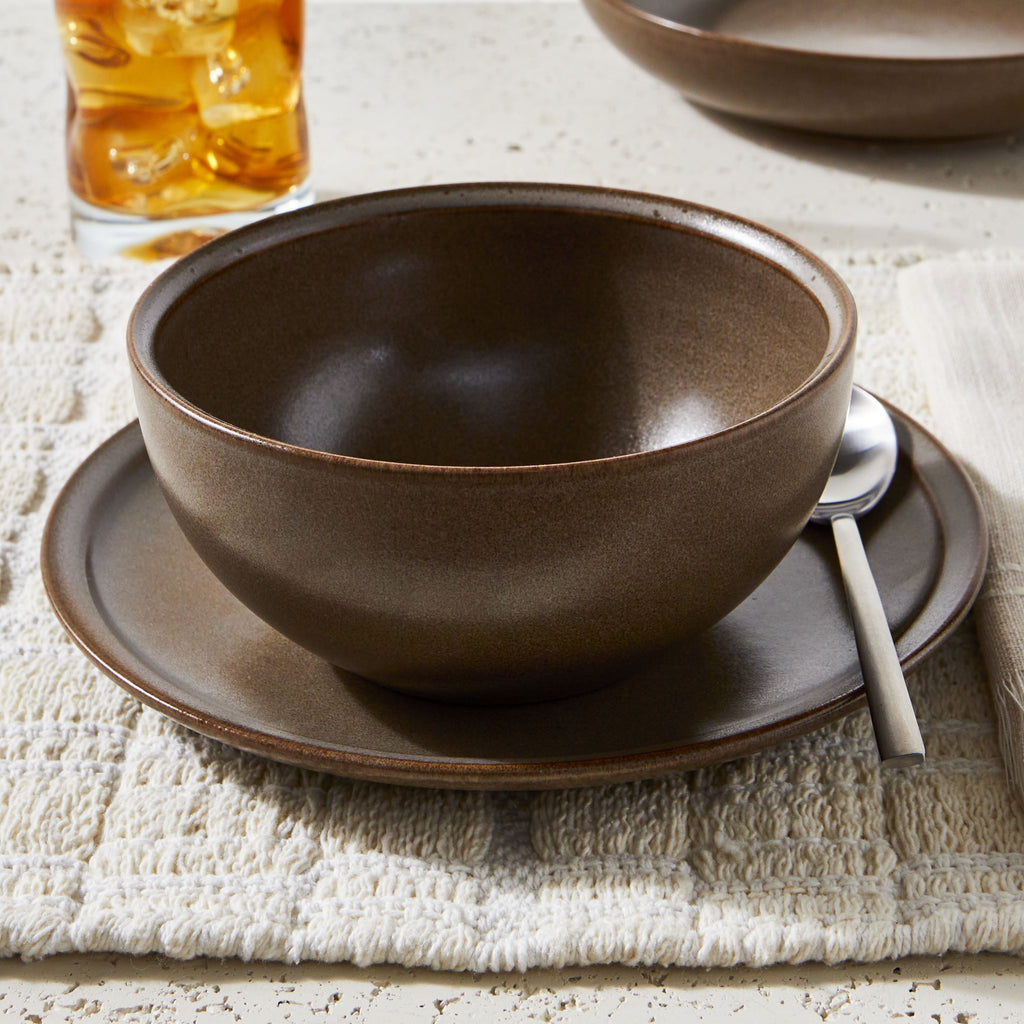 Banks Brown Stoneware (12-Piece)
