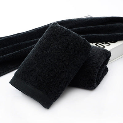 Black cotton towels