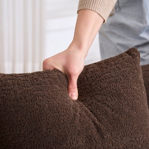 Chaise Chenille L-Shape Sectional Sofa