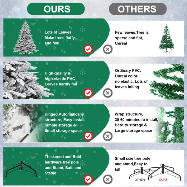 6ft Flocked Christmas Tree