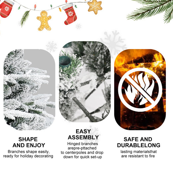 6ft Flocked Christmas Tree