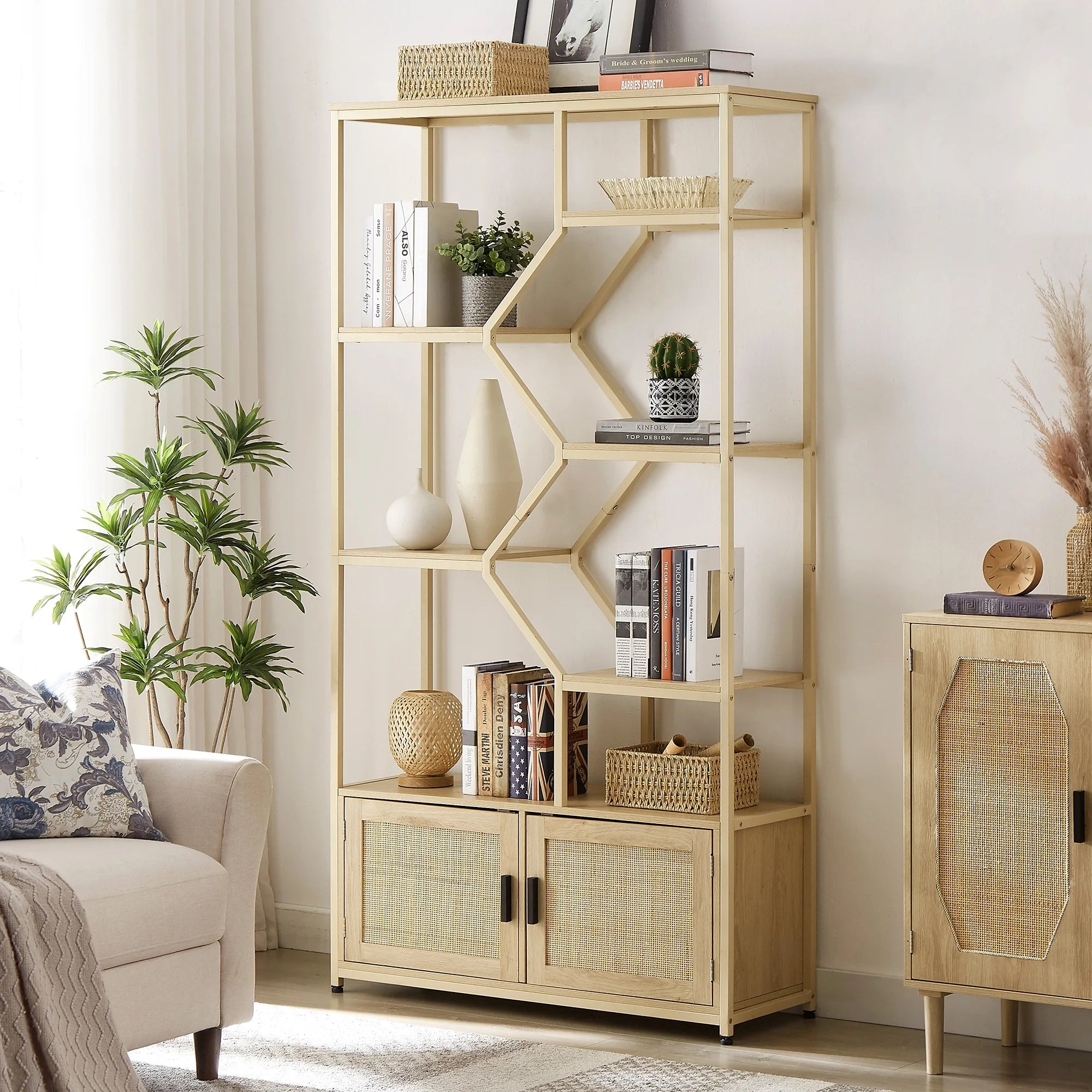 Rattan Bookshelf
