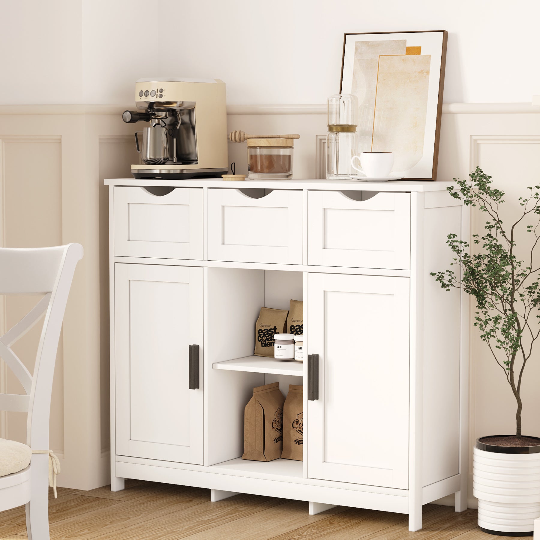 White Storage Cabinet
