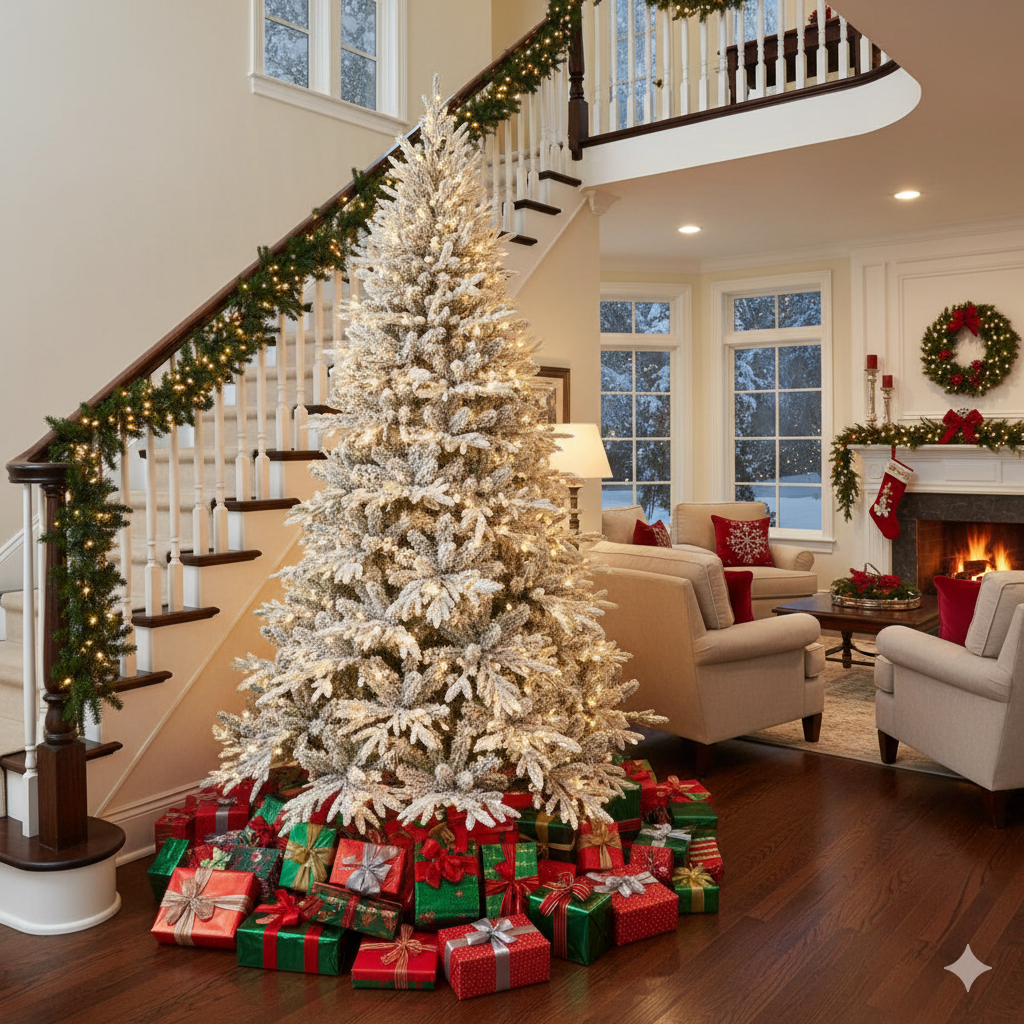 6ft Flocked Christmas Tree