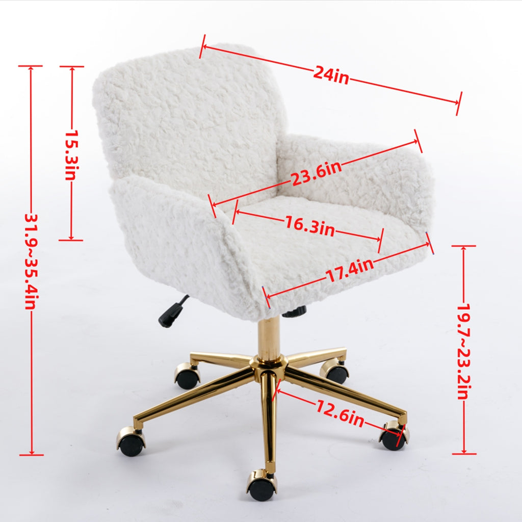 A&A Rabbit Hair Office Chair