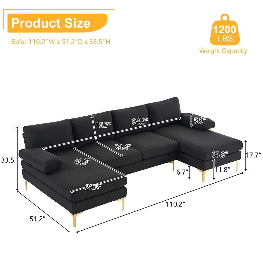 U-Shaped Sectional Sofa