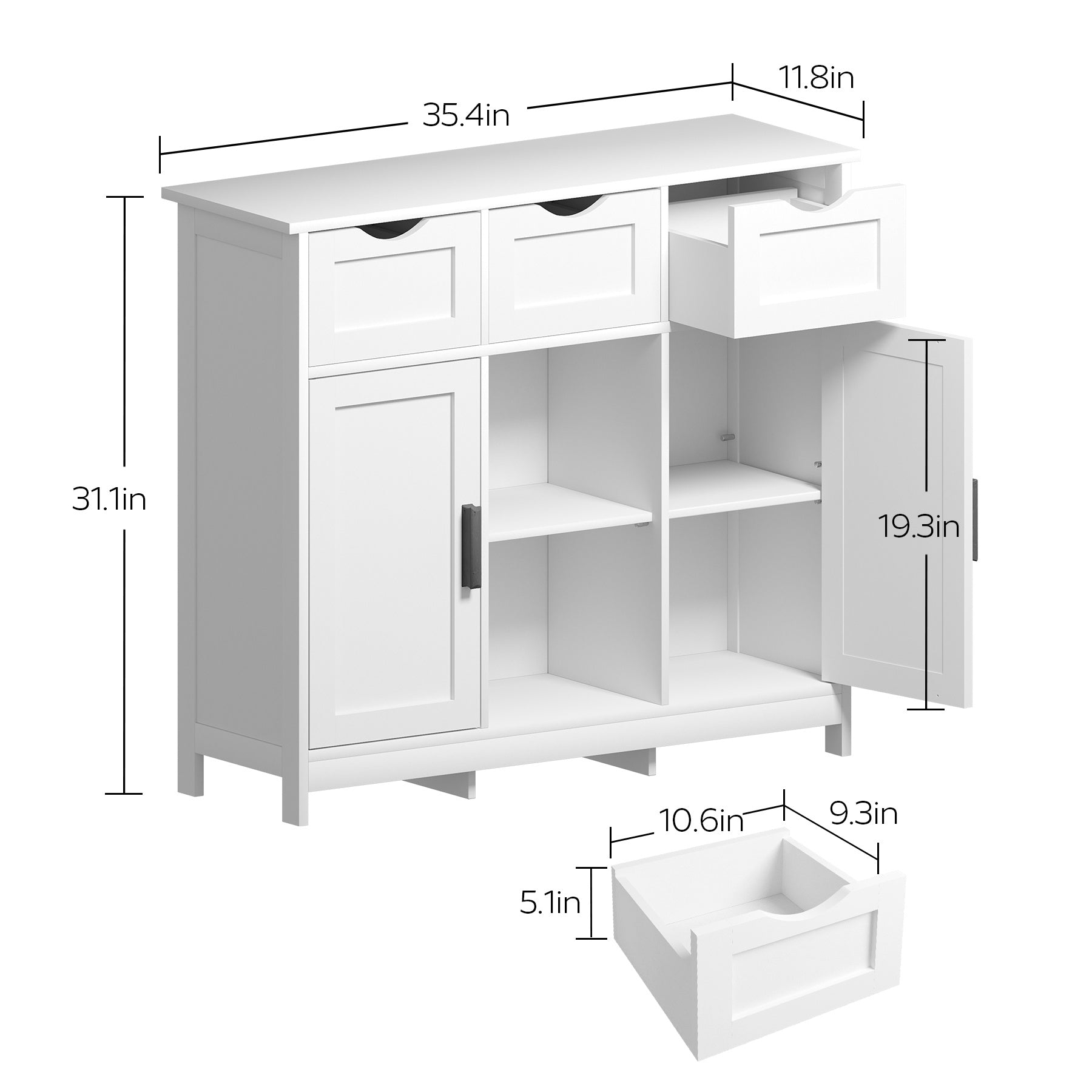 White Storage Cabinet