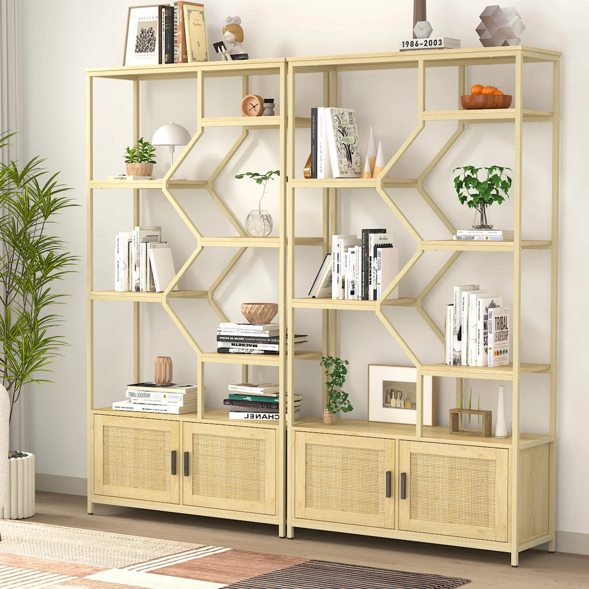 Rattan Bookshelf