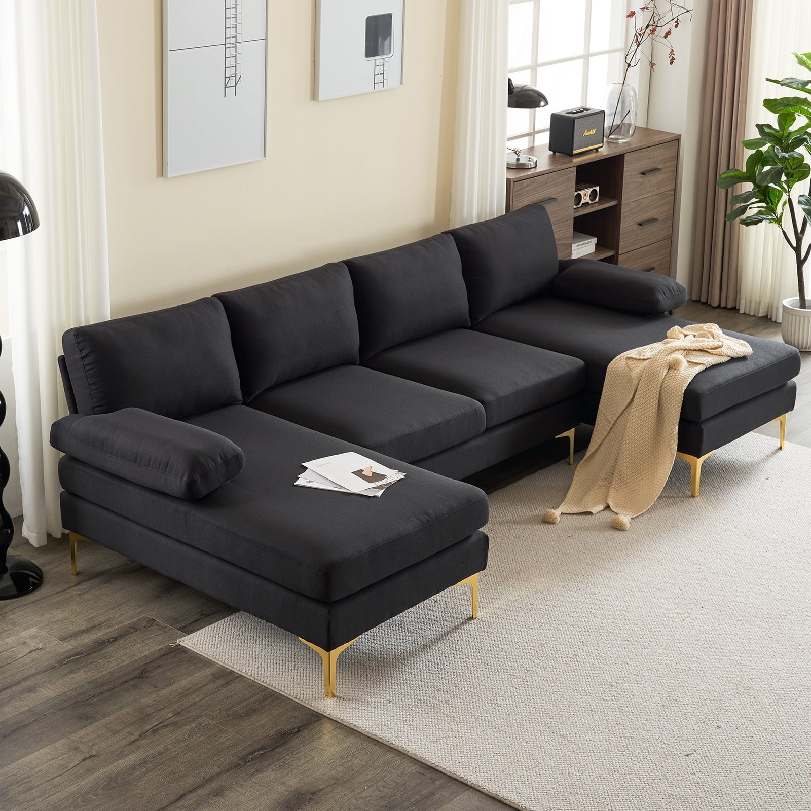 U-Shaped Sectional Sofa